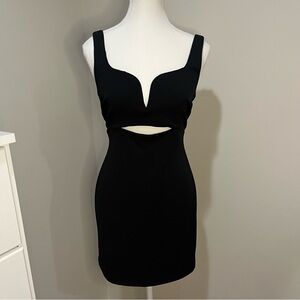 Aqua Black Mini Dress